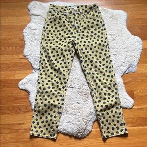 Madewell Polka Dot Classic Straight Jean